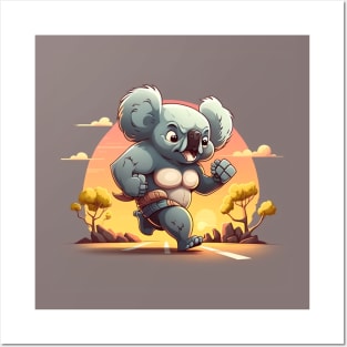 koala training before going to sleep Posters and Art